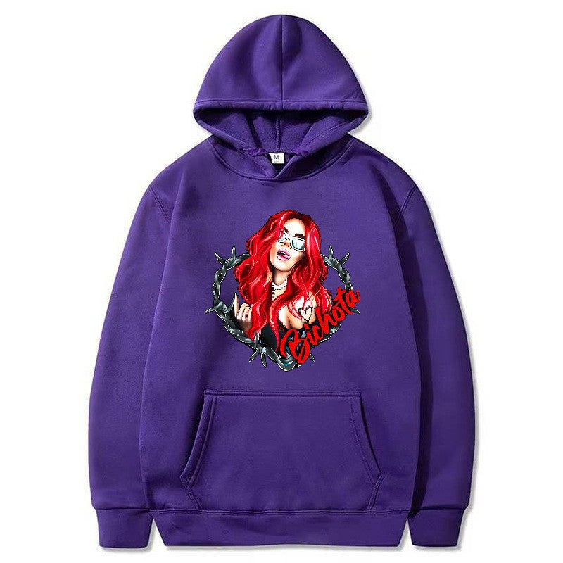 Women’s hoodie with artistic graphic print and cozy fit Chic & Stil
