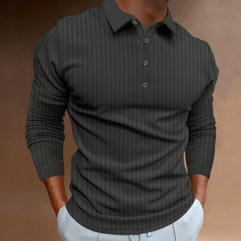 Men's Long Sleeve Polo Lune London