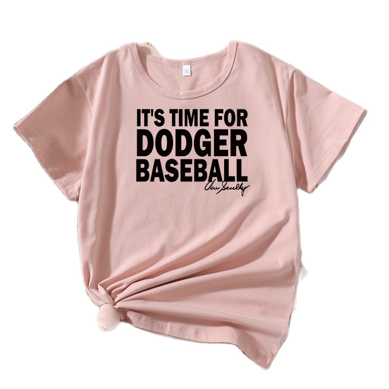 Lune London Casual Sports Graphic T-Shirt for Women