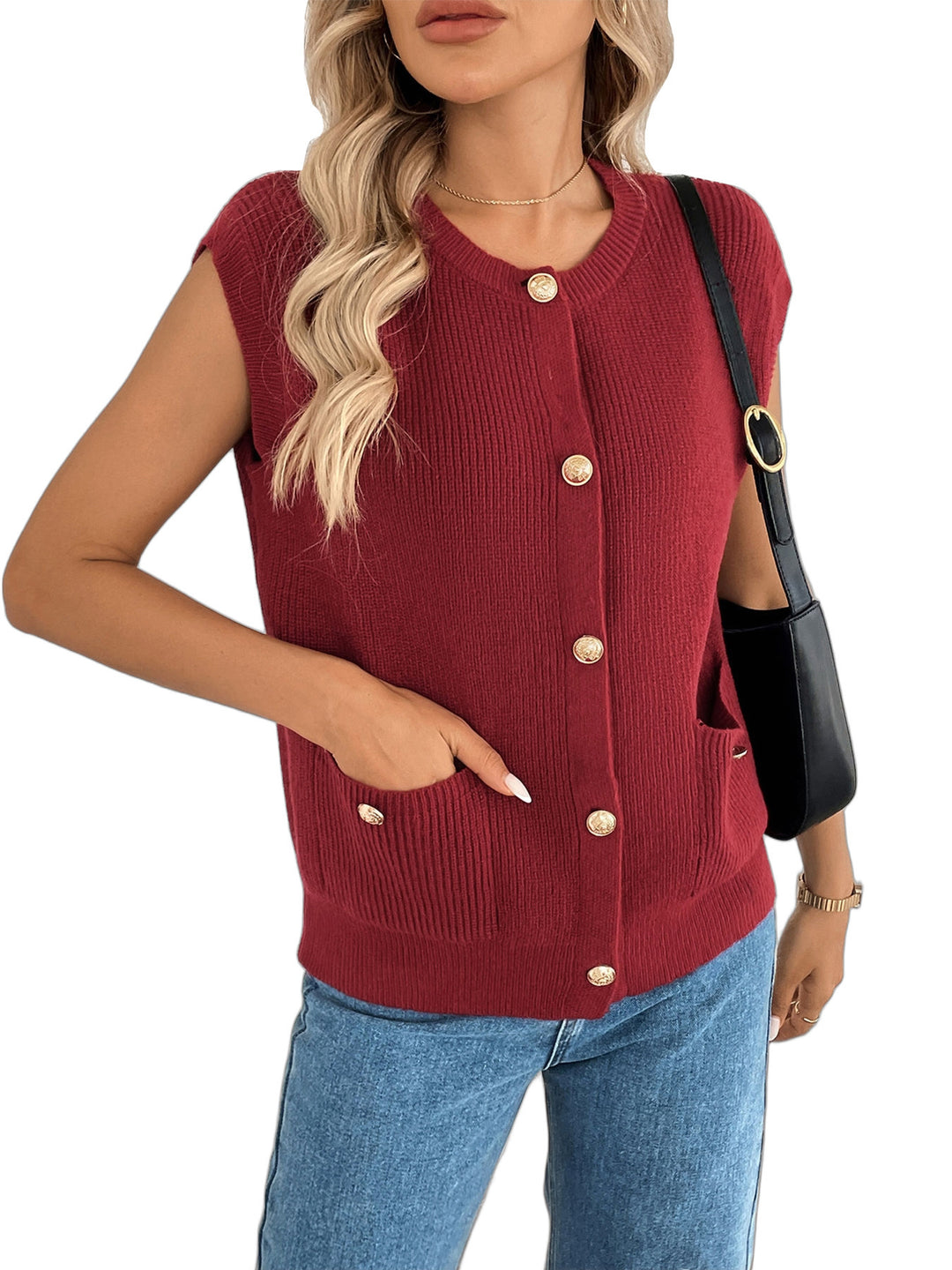 Knit cardigan for women with button details Lune London