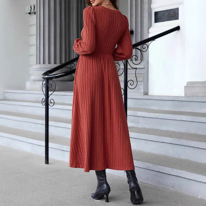 Lune London Long Sleeve Knit Maxi Dress for Women