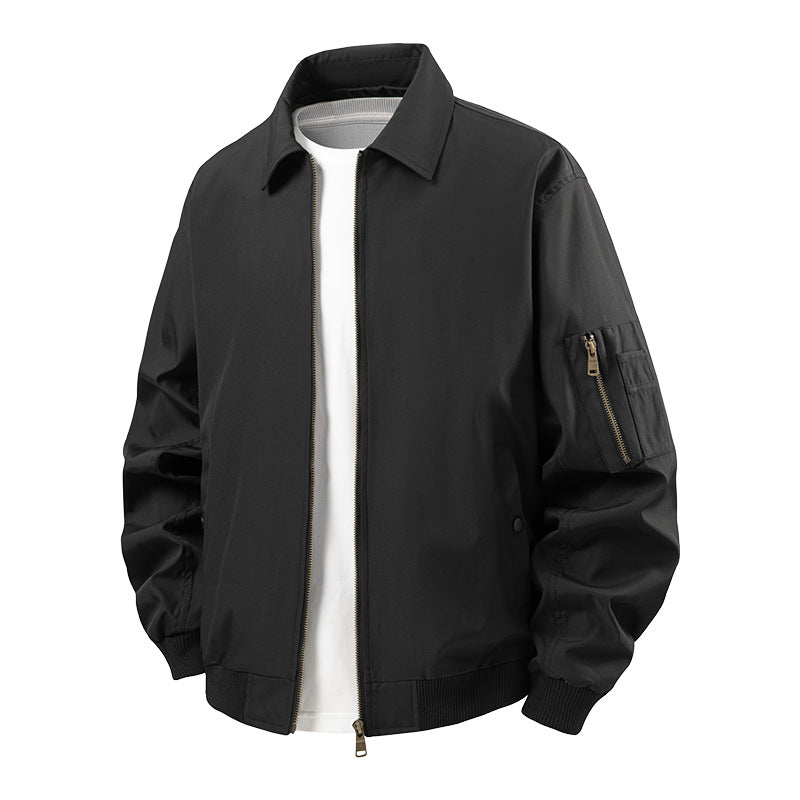 Sporty bomber jacket for men with practical zip pockets Lune London