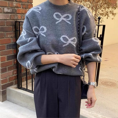 Lune London casual fit patterned sweater for women