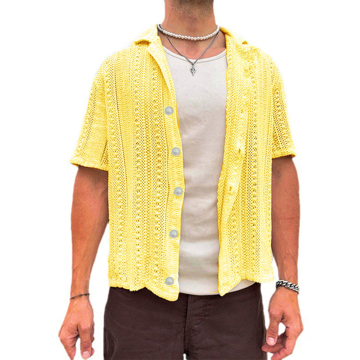 Short Sleeve Knit Shirt for Men Lune London