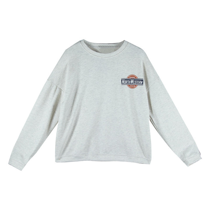 Women's casual oversized sweater with stylish logo and pleasantly soft interior lining Lune London