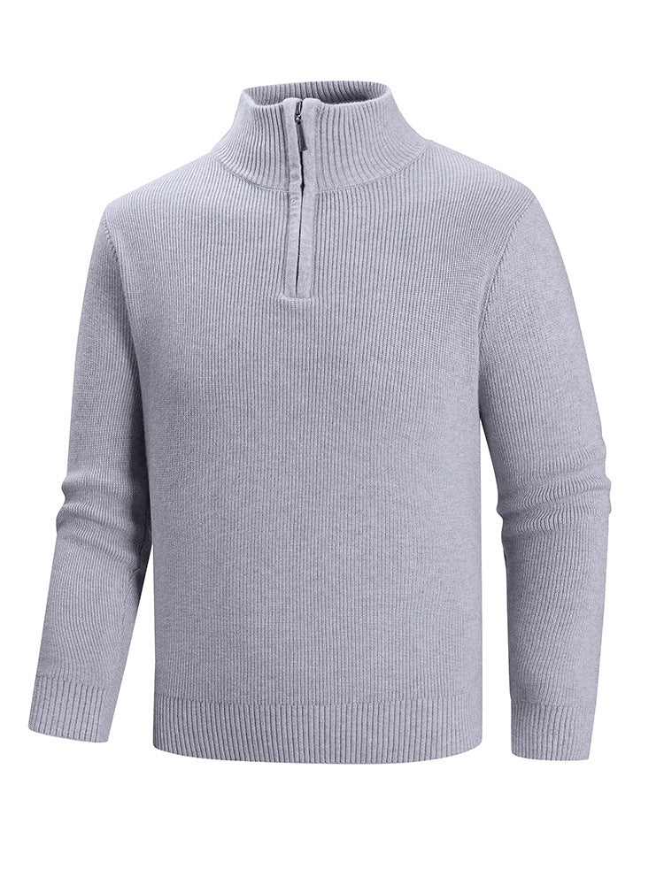Knitted sweater for men with high collar Lune London