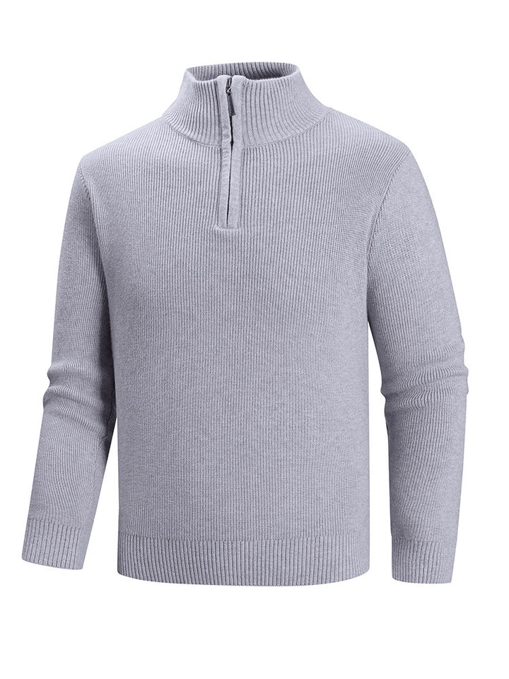 Knitted sweater for men with high collar Lune London