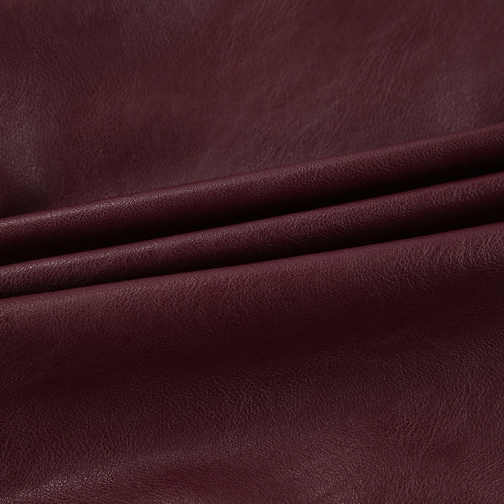 Trendy synthetic leather jacket for women in an oversized style with elastic belt Lune London