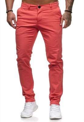 Slim fit chino pants for men with elastic waistband and timeless design Lune London