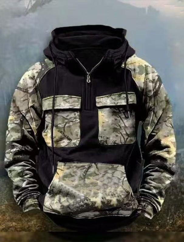 Men's Functional Camouflage Hoodie Lune London