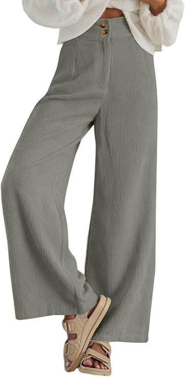 Ladies Wide Corduroy Trousers Lune London