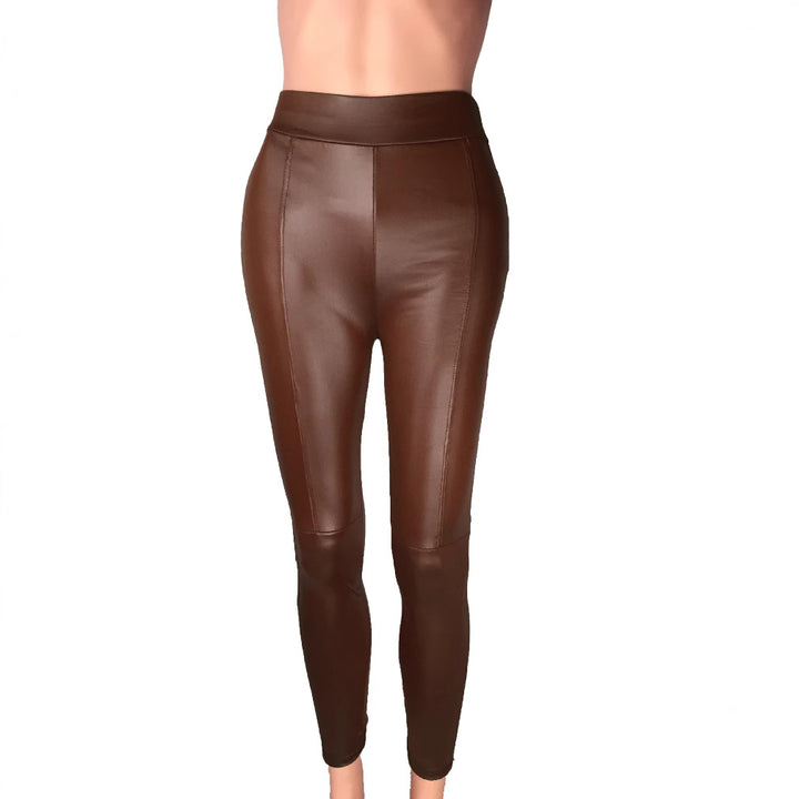High-waisted leggings for women in high-quality faux leather with a seamless finish Lune London