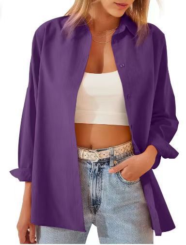 Loose women's blouse with buttoned front and elegant cut Lune London
