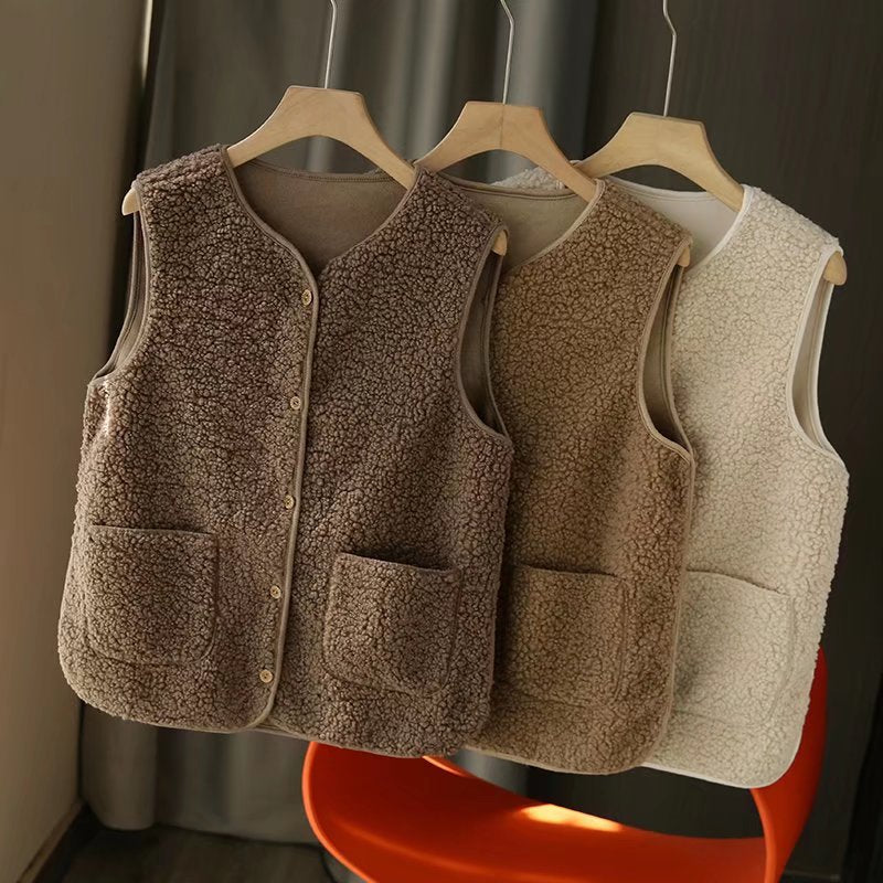 Gilet en polaire confortable pour femmes avec poches pratiques Chic & Stil