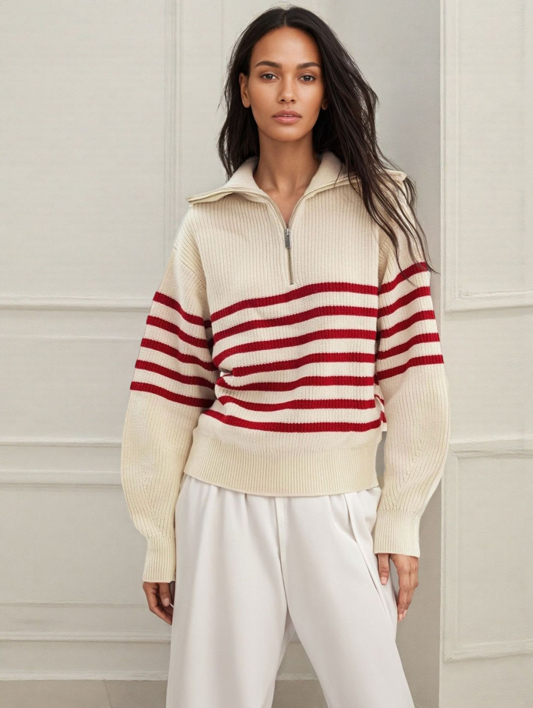 Lune London women's knitted sweater in marine style