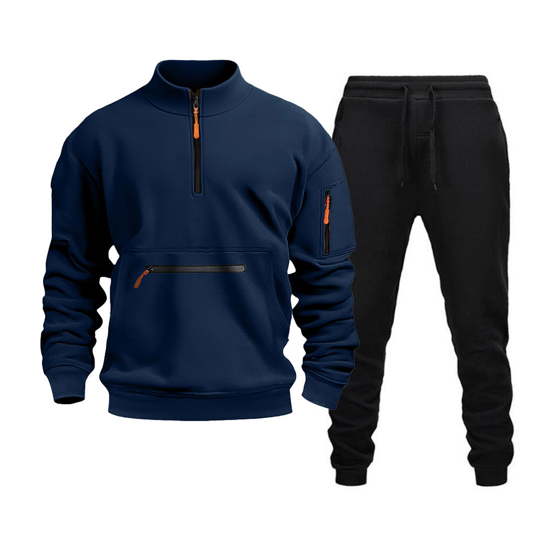 Men's sporty leisure set with practical zippered pockets and modern cut Lune London