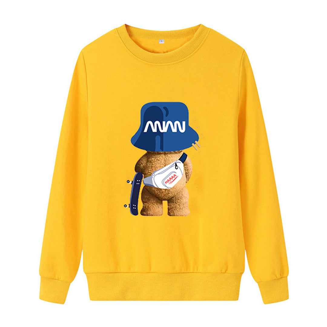 Women casual sweatshirt with playful bear motifs Chic & Stil