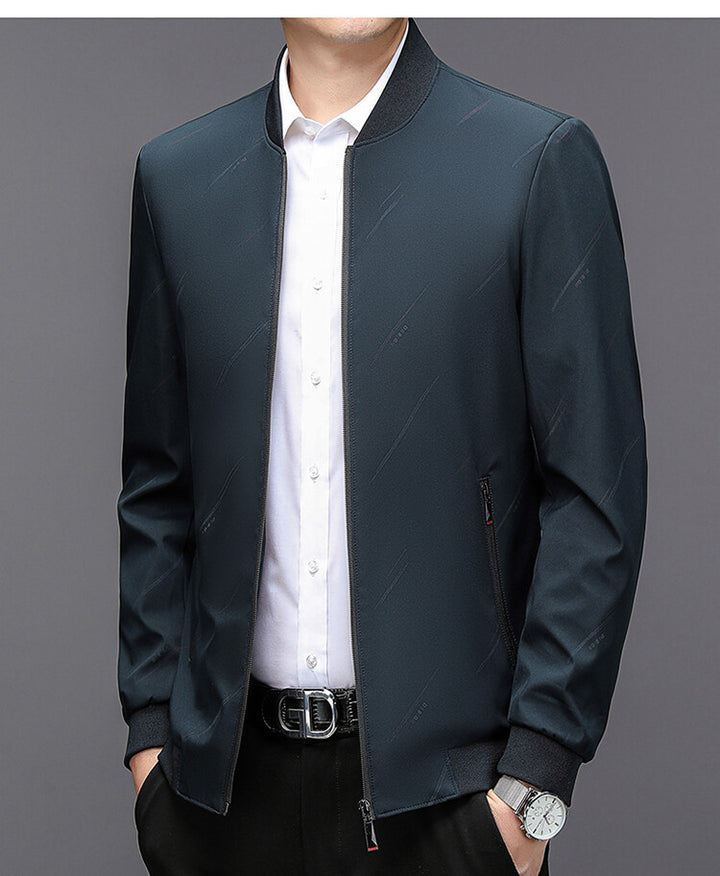Modern transition jacket for men with practical high collar Lune London