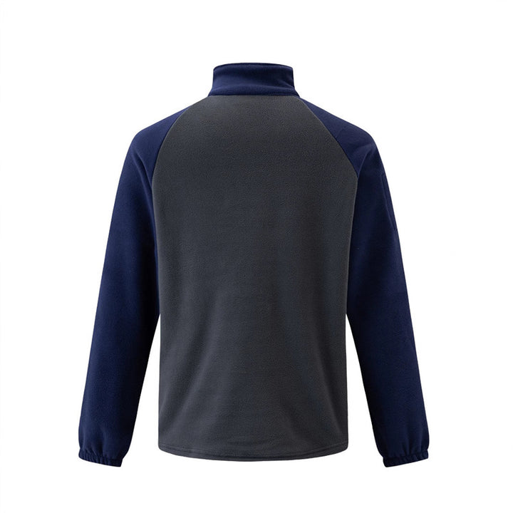 Men's Fleece Pullover with Half-Zip and Functional Pockets Lune London