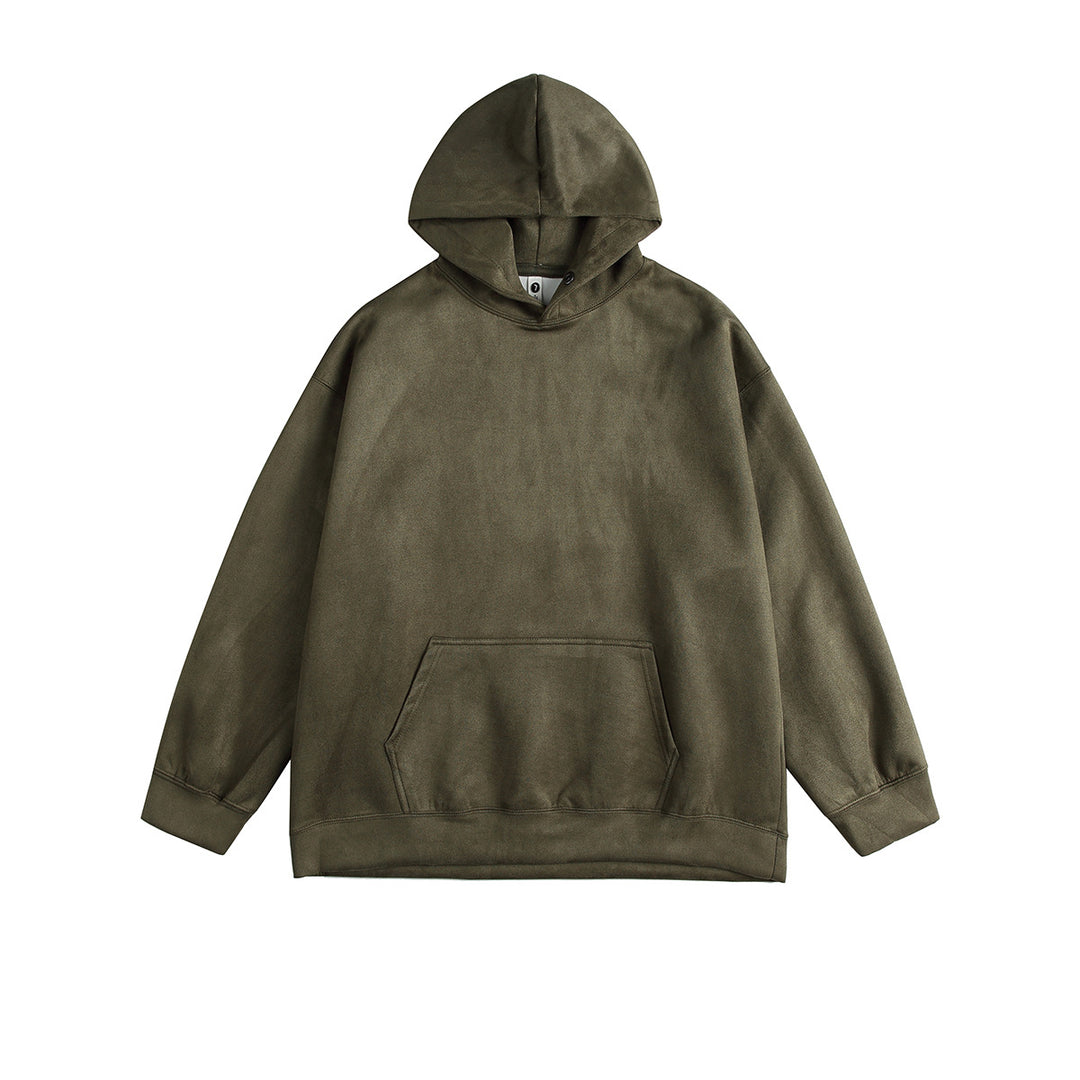 Men's casual hoodie made of high-quality cotton blend with practical kangaroo pocket Lune London