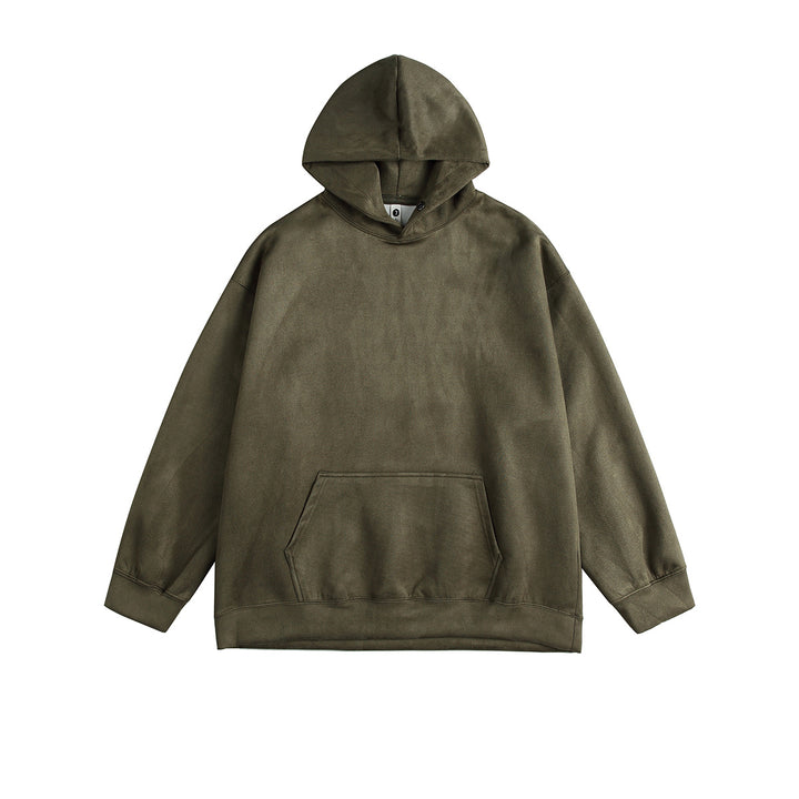 Men's casual hoodie made of high-quality cotton blend with practical kangaroo pocket Lune London