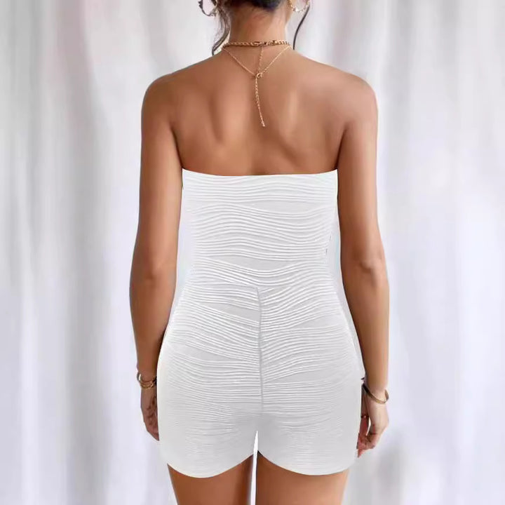 Women's tank top with gathers and fitted cut Lune London