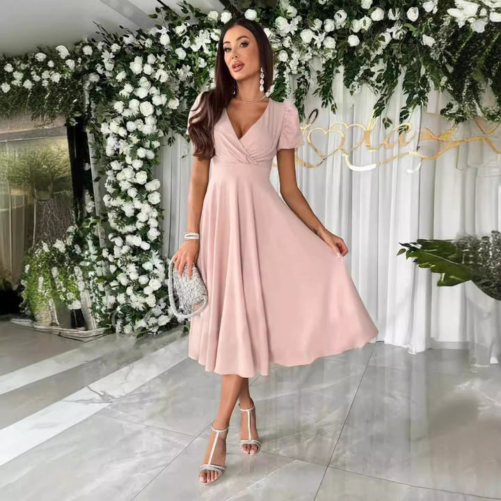Ladies Elegant Flared Dress Lune London