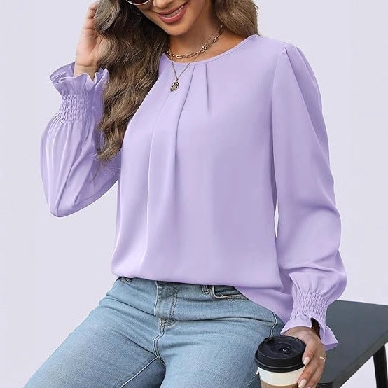 Blouse élégante pour dames avec manches bouffantes Chic & Stil