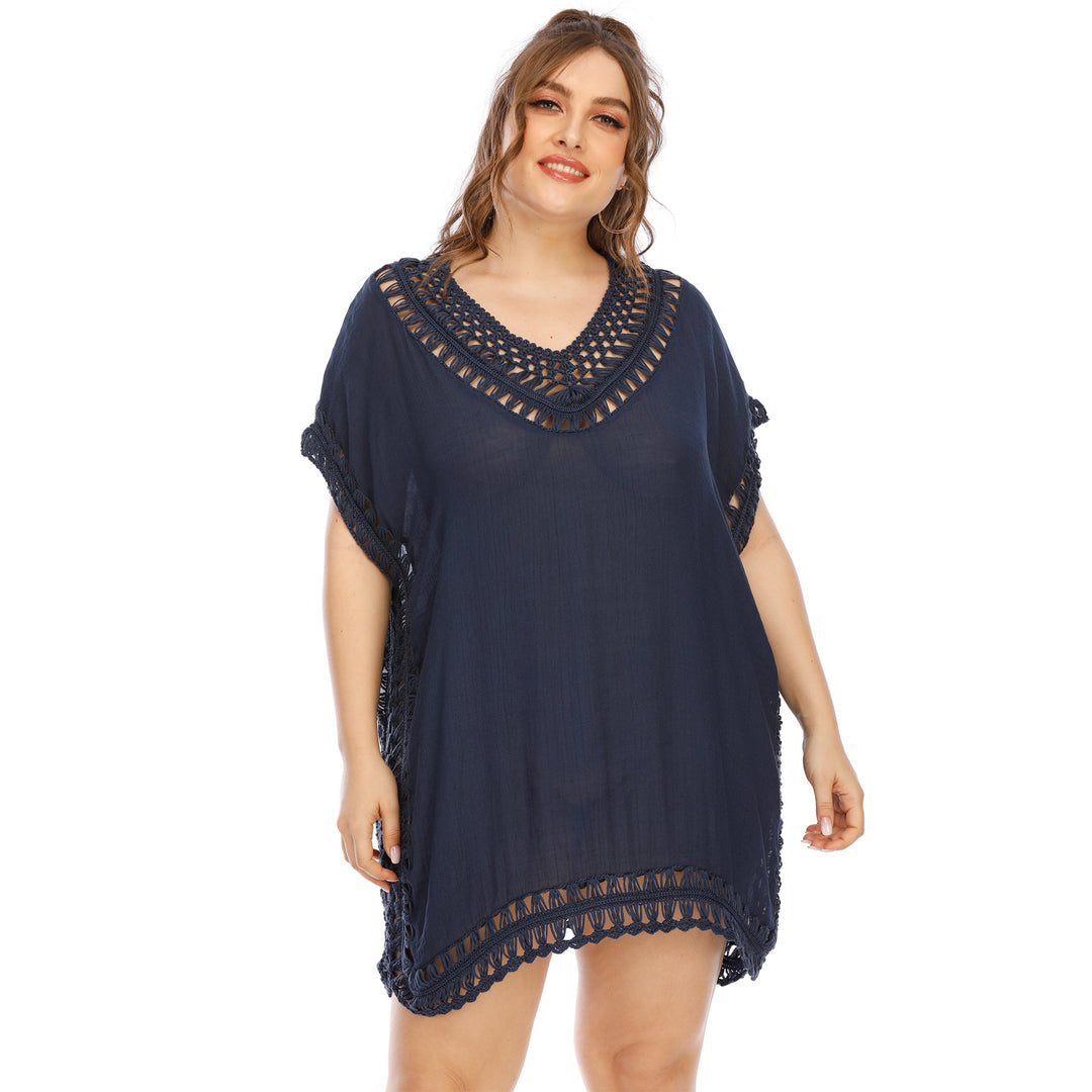 Women Boho Crochet Detail Chic Pareo Style