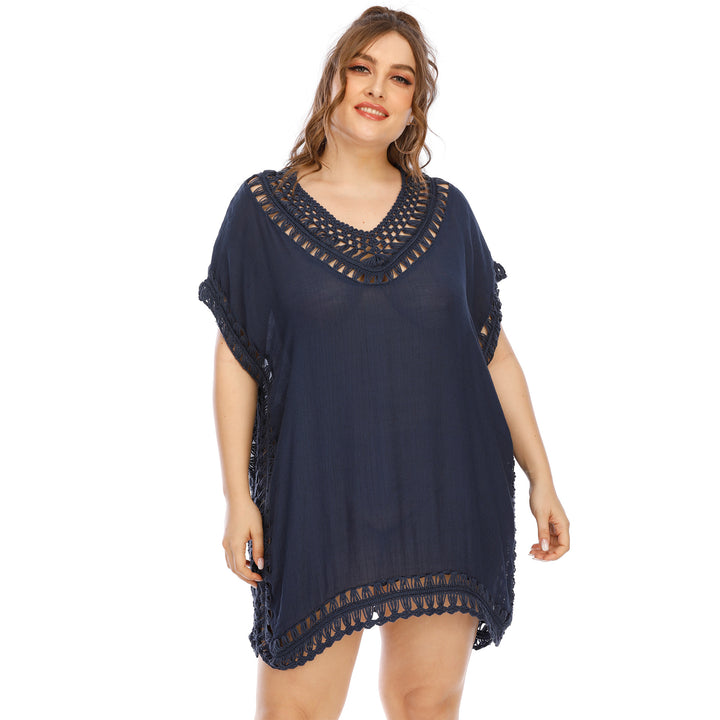 Women Boho Crochet Detail Chic Pareo Style