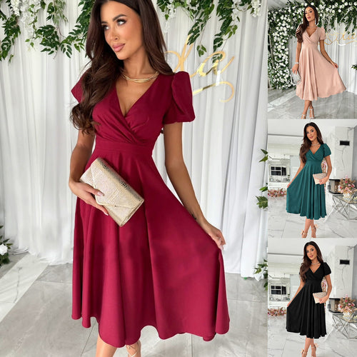 Ladies Elegant Flared Dress Lune London