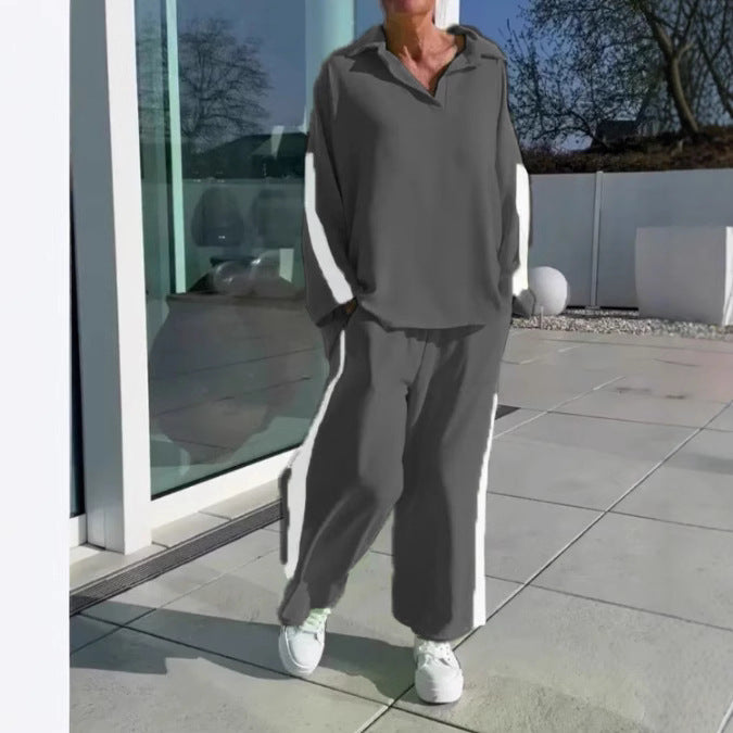 Casual leisure set for ladies with shirt and wide pants Lune London