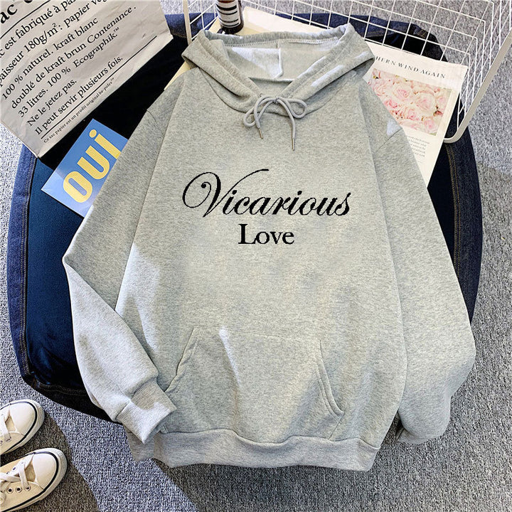 Women's hoodie with artistic lettering Chic & Stil