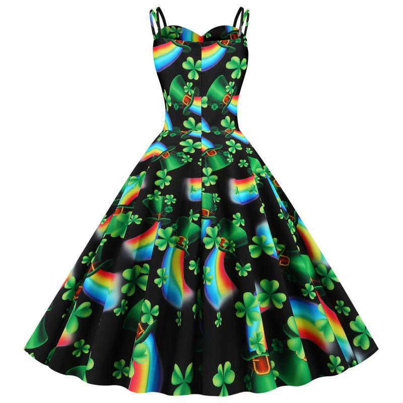 Robe A-line ludique pour femmes avec motif vif Chic & Stil