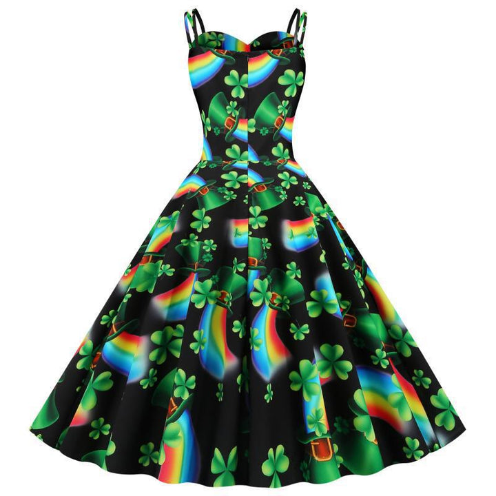 Robe A-line ludique pour femmes avec motif vif Chic & Stil