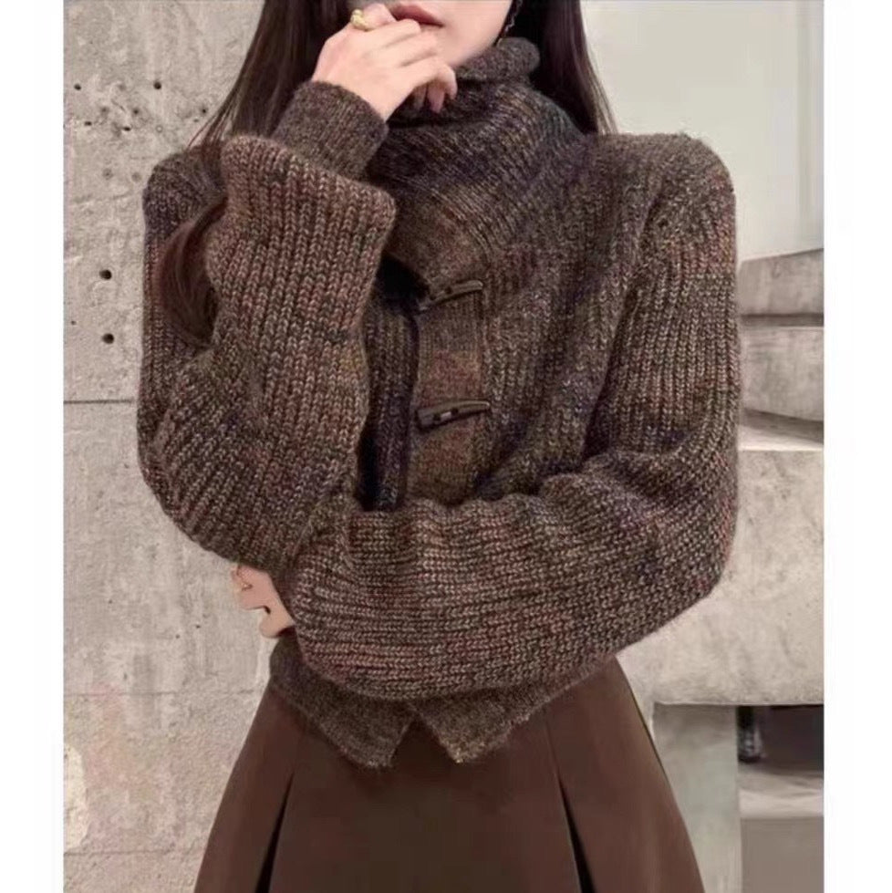 Cardigan pour femmes avec col stylé et boutons décoratifs Chic & Stil