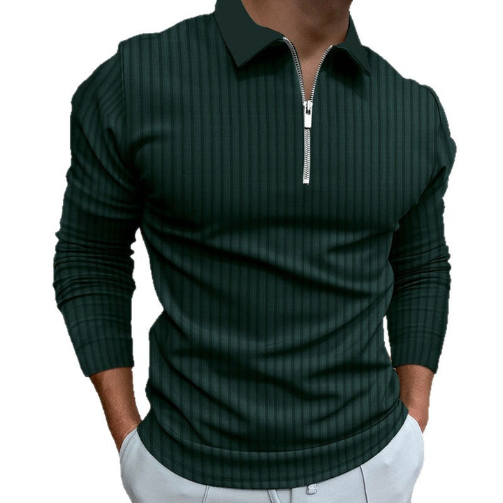 Men's polo shirt with elegant zip closure and structured design Lune London