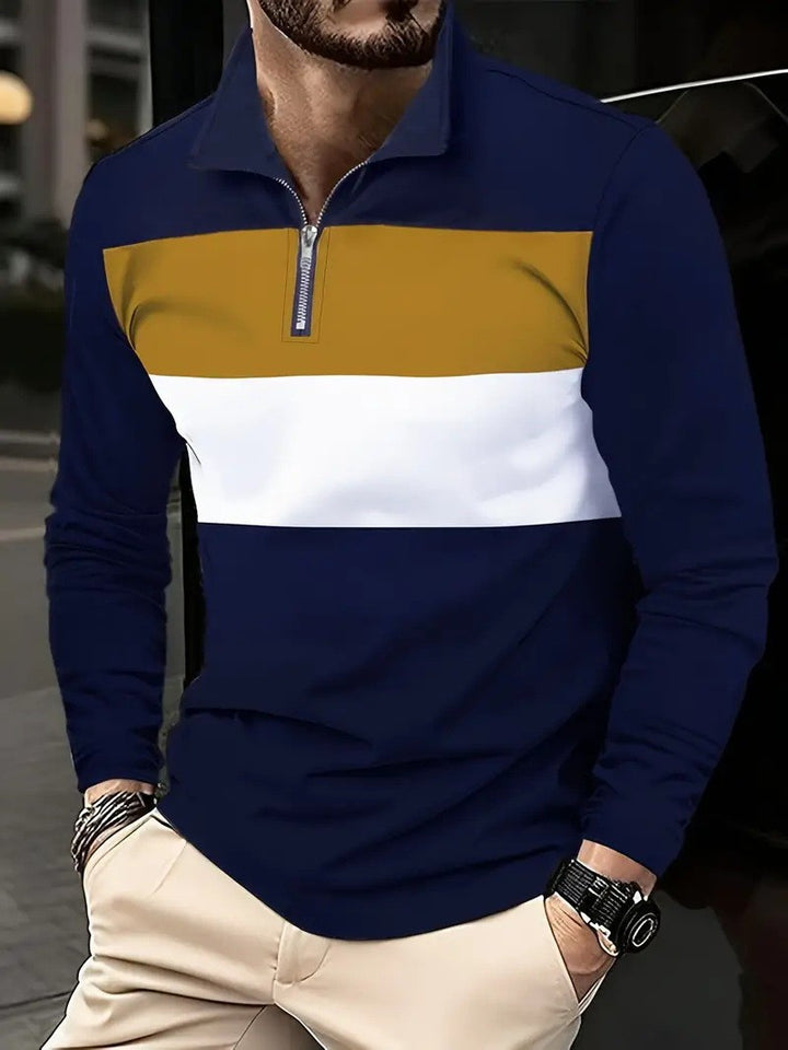 Casual pullover for men with modern zip closure Lune London