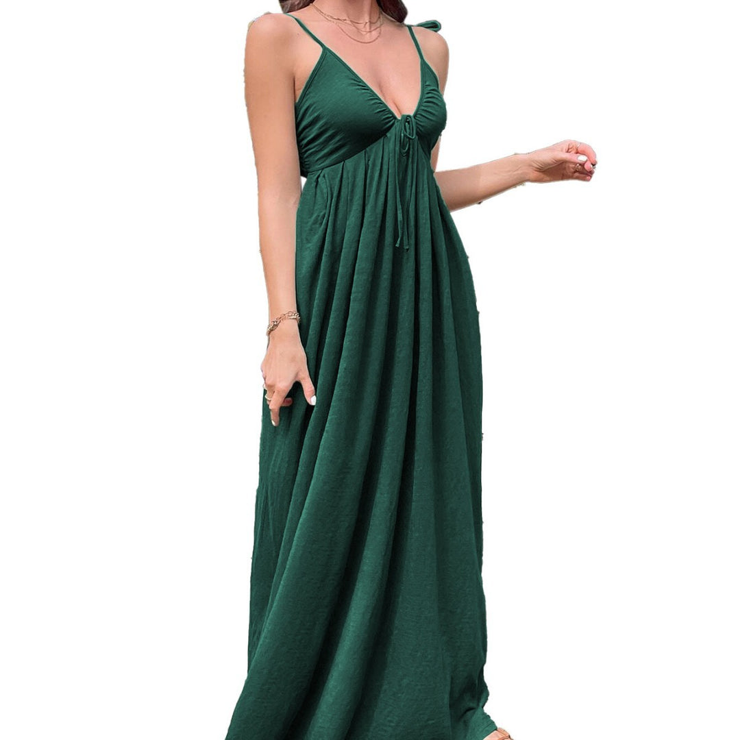 Robe maxi pour femme avec une coupe ample et des bretelles spaghetti réglables Chic & Stil