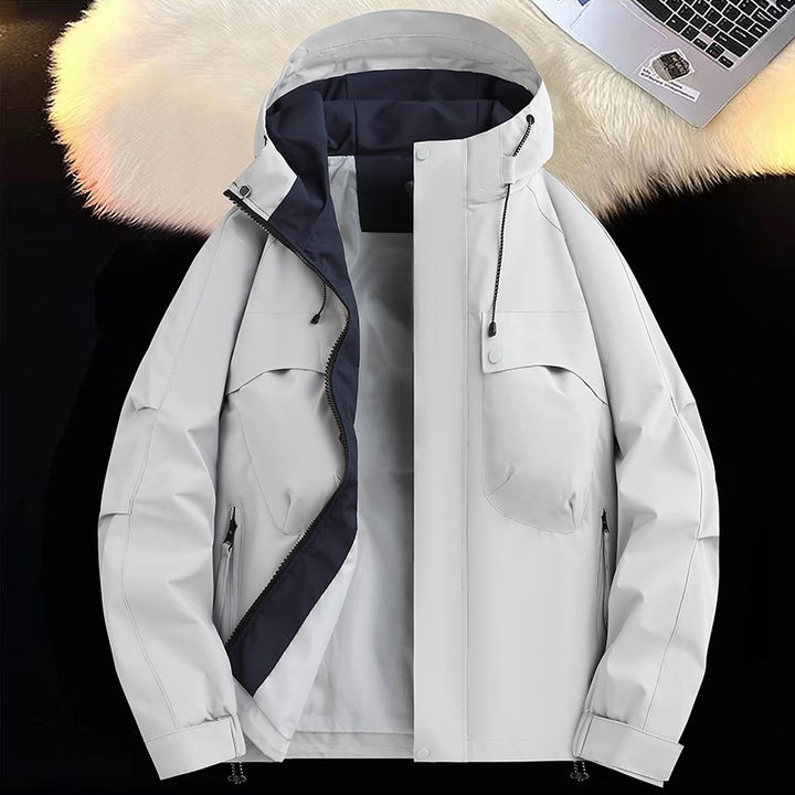 Functional jacket for men breathable and water-repellent with spacious pockets Lune London