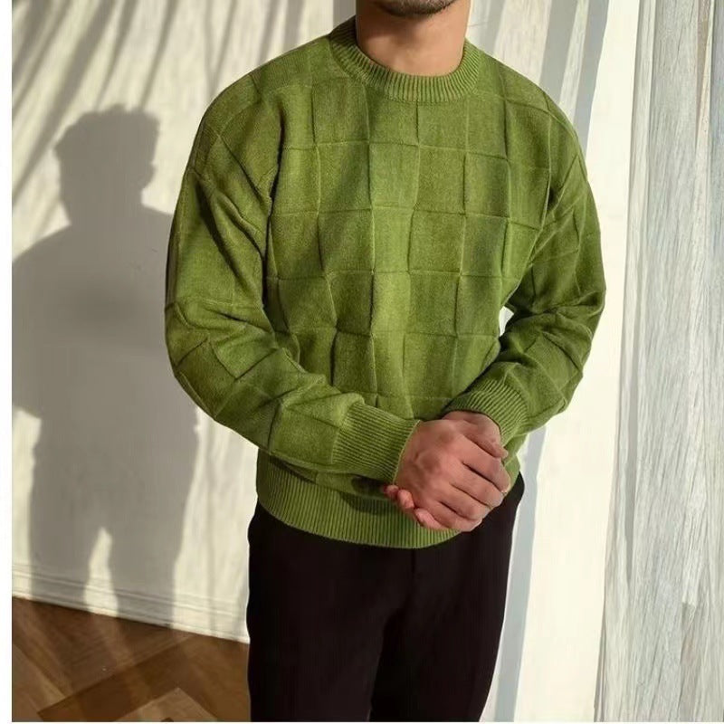Casual men's sweater with textured design Lune London
