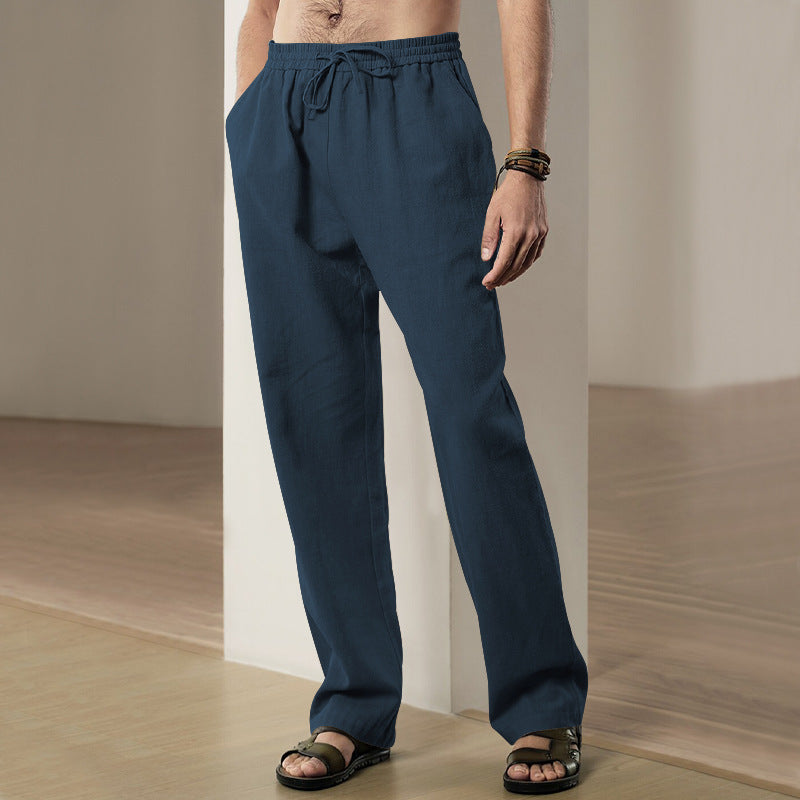 Casual men's pants with elastic waist and practical pockets Lune London