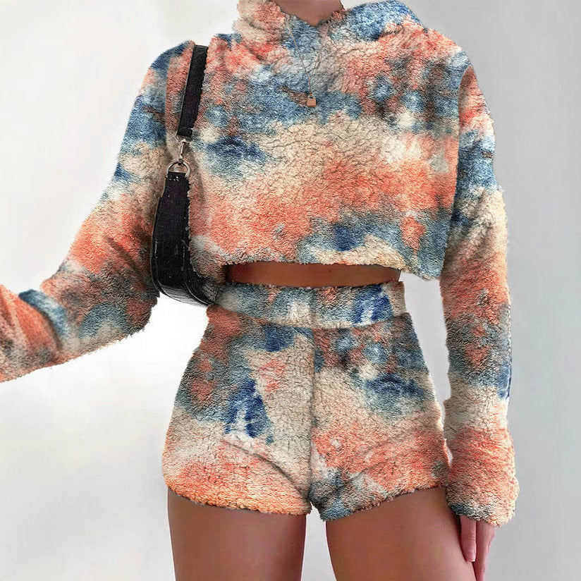 Ladies comfortable hoodie and shorts set Lune London