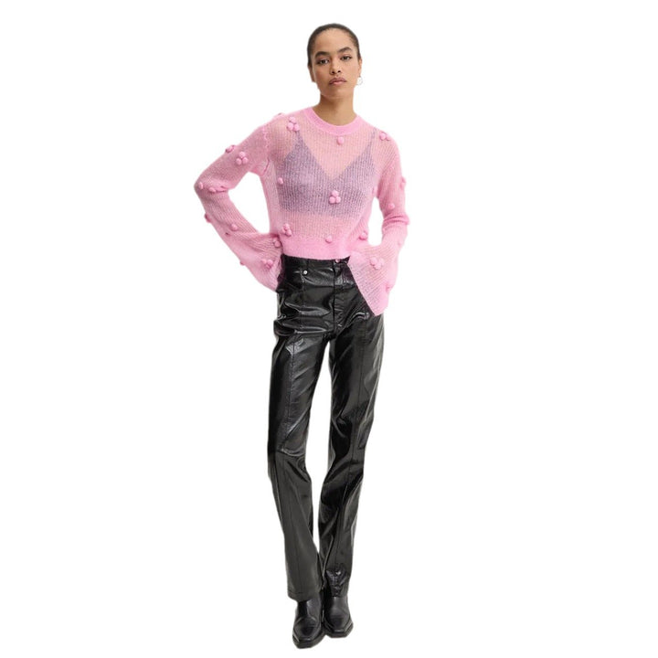 Fashion sweater for women with structured design and puff sleeves Lune London