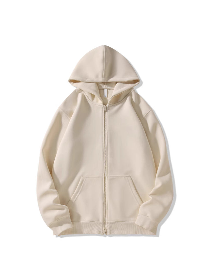 Ladies hoodie jacket with full zip and practical pockets Chic & Stil
