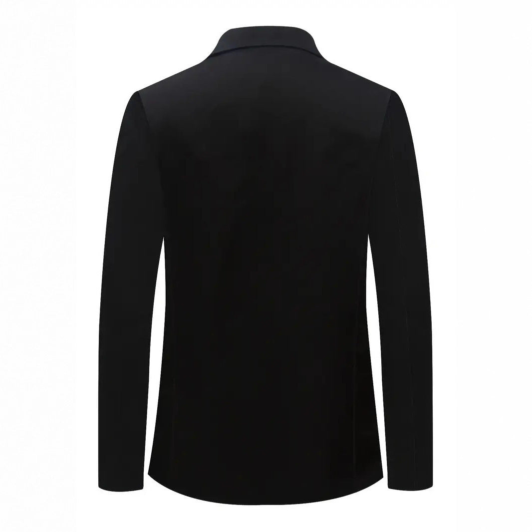 Men’s Modern Suit Blazer with High Collar – Elegant Tailored Fit | Lune London