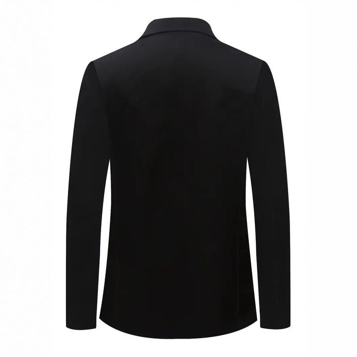 Men’s Modern Suit Blazer with High Collar – Elegant Tailored Fit | Lune London