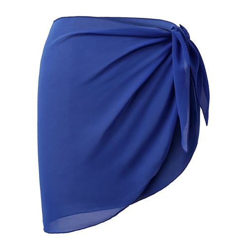 Wrap skirt for women with tie detail and flowing fabric Lune London