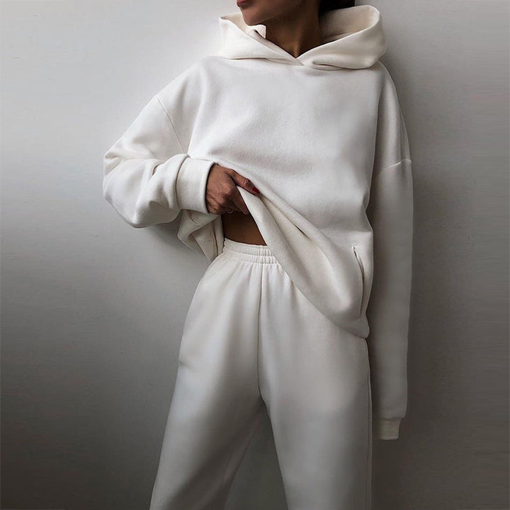 Ensemble de sweat à capuche surdimensionné et de pantalon de jogging pour femmes Chic & Stil