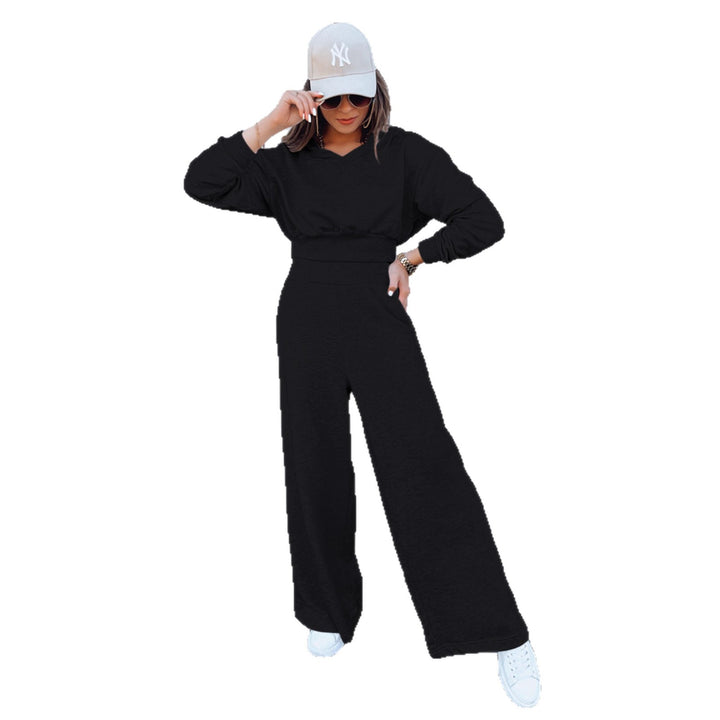 Combinaison décontractée pour femmes avec jambes larges et capuche pratique Chic & Stil